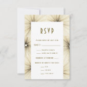 白黒モノクロ花火 出欠カード (正面)