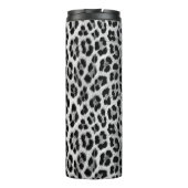 白黒モノクロ、ヒョウ柄 タンブラー (裏面)
