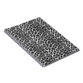 白黒モノクロ、ヒョウ柄 ノートブック (右側)