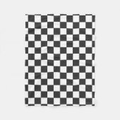 白黒モノクロ フリースブランケット (正面)