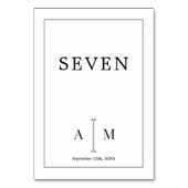 白黒モノグミニマルラム結婚ズ縁どス テーブルナンバー (裏面)