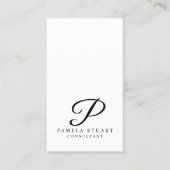 白黒モノグラエレガントム 名刺 (正面)