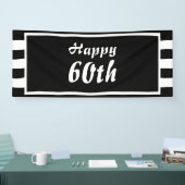 白黒モノグラストライプム 横断幕 (トレードショー)