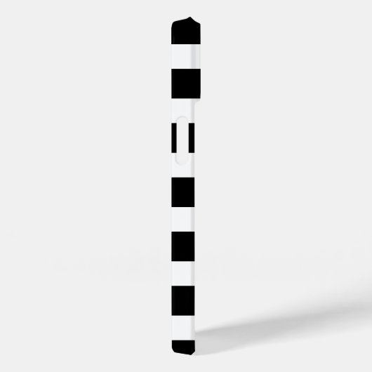 白黒モノグラストライプム Case-Mate iPhoneケース (裏面 / 右)