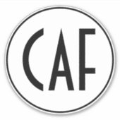 白黒モノグラムのキスカットシール シール (正面)