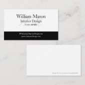 白黒モノグラムの名刺 名刺 (正面/裏面)