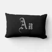 白黒モノグラムを2倍にする ランバークッション (裏面)