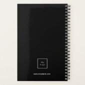 白黒モノグラムイニシャルビジネスロゴ2023 プランナー手帳 (裏面)