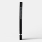 白黒モノグラムイニシャル Case-Mate iPhoneケース (裏面 / 左)