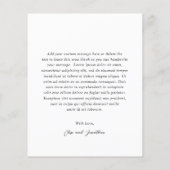 白黒モノグラムエレガントな結婚式 (裏面)