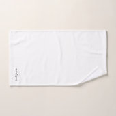 白黒モノグラムニュートラルモダンミニマル バスタオルセット (ハンドタオル)