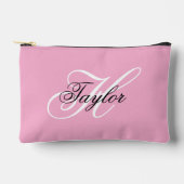 白黒モノグラムファンシーピンク アクセサリーポーチ (正面)