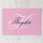 白黒モノグラムファンシーピンク ペーパーパッド (正面)