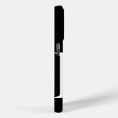 白黒モノグラムレターベーシックカラーミニマリスト Case-Mate iPhoneケース (裏面 / 右)