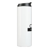 白黒モノグラム名モダンプレーンシンプル タンブラー (回転左)