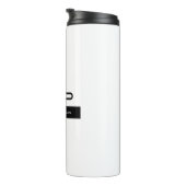 白黒モノグラム名モダンプレーンシンプル タンブラー (回転右)