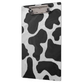 白黒モノグラム牛 クリップボード (左)