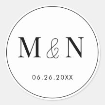 白黒モノグラム結婚ズ