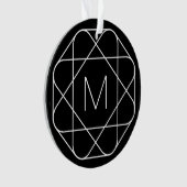 白黒モノグラム オーナメント (正面)
