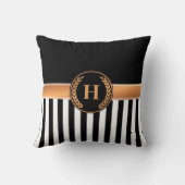 白黒モノグラム クッション (裏面)