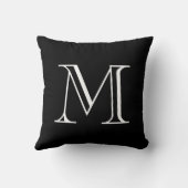 白黒モノグラム クッション (裏面)