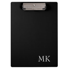 白黒モノグラム クリップボード