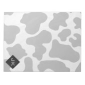 白黒モノグラム ノートパッド (正面)