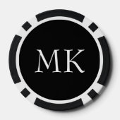 白黒モノグラム ポーカーチップ (裏面)