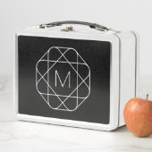 白黒モノグラム メタルランチボックス (インサイチュ)