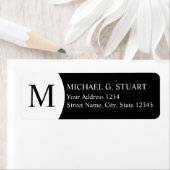 白黒モノグラム ラベル (インサイチュ)