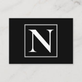 白黒モノグラム 名刺 (正面)