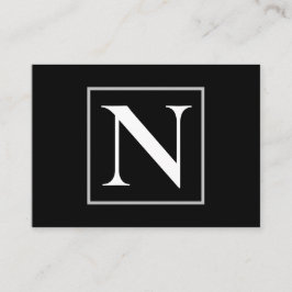 白黒モノグラム 名刺