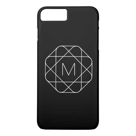 白黒モノグラム Case-Mate iPhoneケース (裏面)