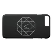 白黒モノグラム Case-Mate iPhoneケース (裏面(横))