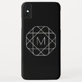 白黒モノグラム Case-Mate iPhoneケース (裏面)
