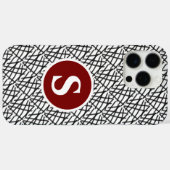 白黒モノグラム Case-Mate iPhoneケース (裏面 (横))