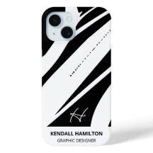 白黒モノグラモダンムスタイリッシュ抽象芸術