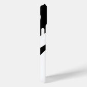 白黒モノグラモダンムスタイリッシュ抽象芸術 Case-Mate iPhoneケース (裏面 / 右)