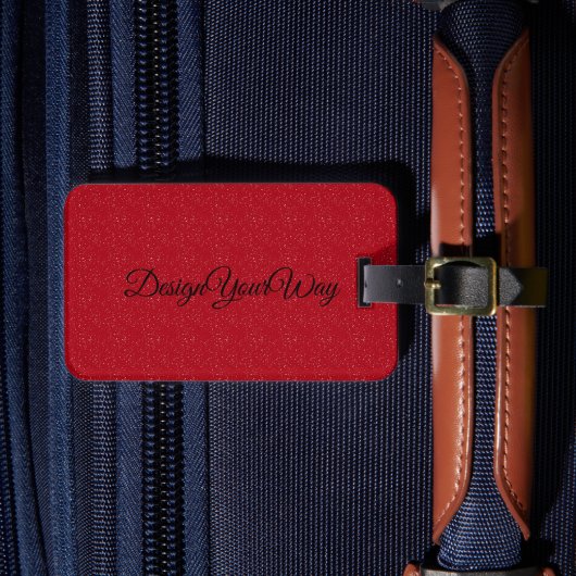 白黒モノグラモダンムパーソナライズされた ラゲッジタグ (正面インサイチュ4)