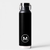 白黒モノグラモダンム ウォーターボトル (正面)
