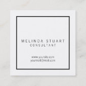 白黒モノグラモダンム スクエア名刺 (裏面)