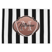 白黒モノストライプグラム ラージペーパーバッグ (裏面)