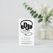 白黒モノDJプロモーターの名刺 名刺 (スタンド正面)