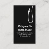 白黒モノDJプロモーターの名刺 名刺 (裏面)