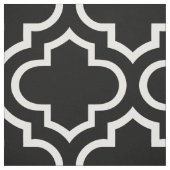 白黒モロッコの格子垣パターン生地02 ファブリック (見本)