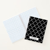 白黒モロッコパタ地中海のーン ノートブック (内部)