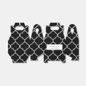 白黒モロッコパタ地中海のーン フェイバーボックス (折り畳みなし)