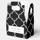 白黒モロッコパタ地中海のーン フェイバーボックス (オープン)