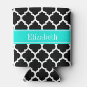 白黒モロッコ#5ブラットアクアネームモノグラム 缶クーラー (裏面)