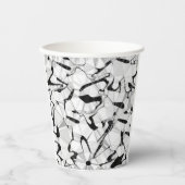 白黒モーション紙カップ 紙コップ (正面)